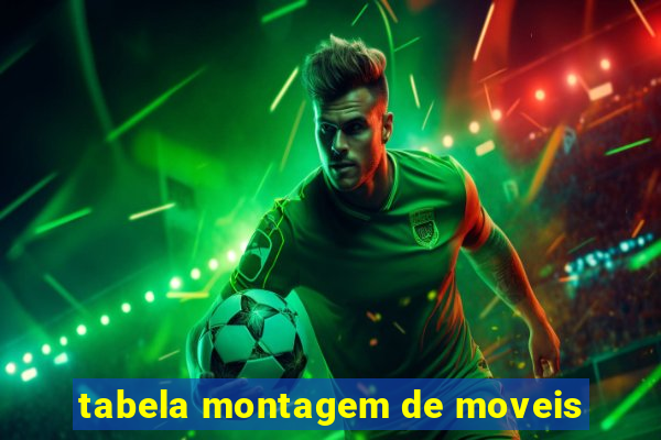 tabela montagem de moveis